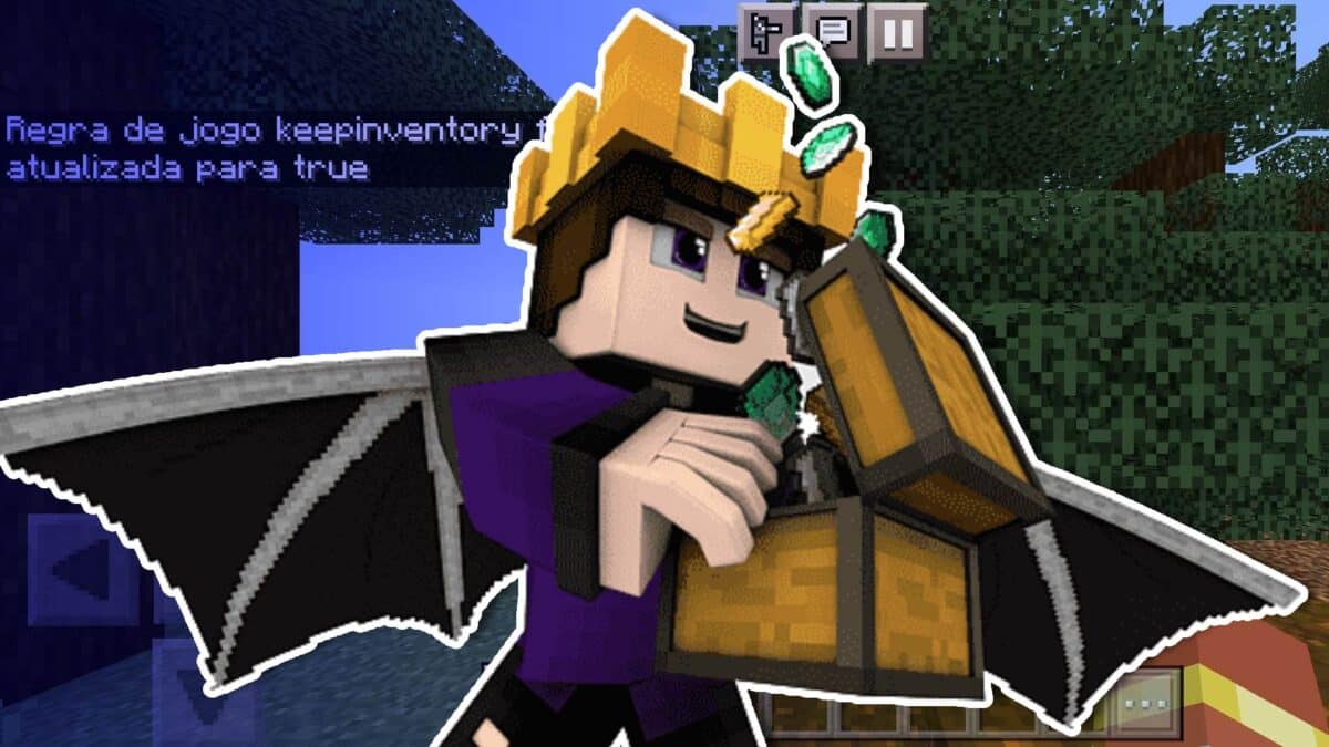 Comando para n&atilde;o perder os itens no Minecraft