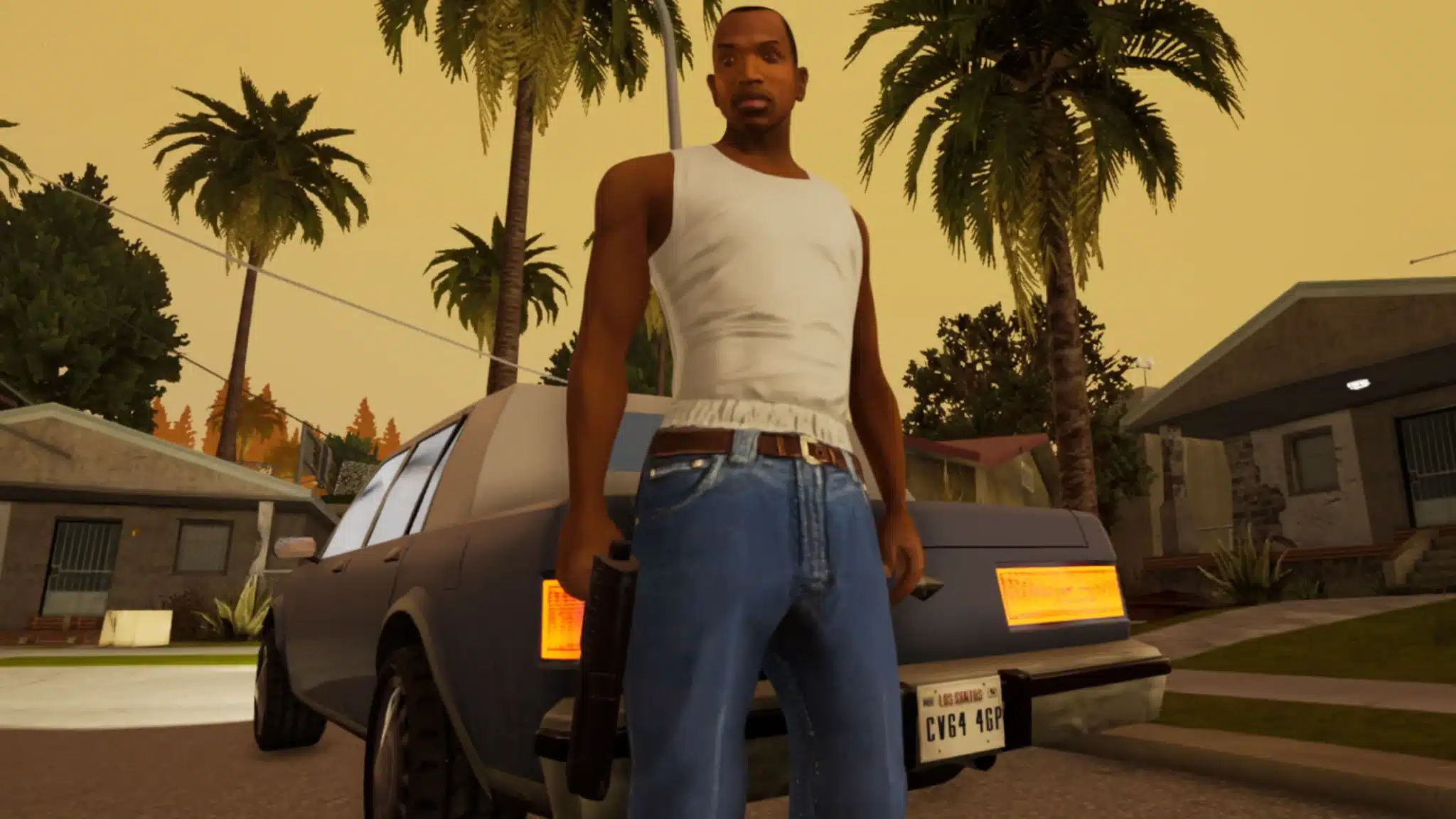 GTA San Andreas est&aacute; dispon&iacute;vel para jogar em qualquer momento na Play Store.