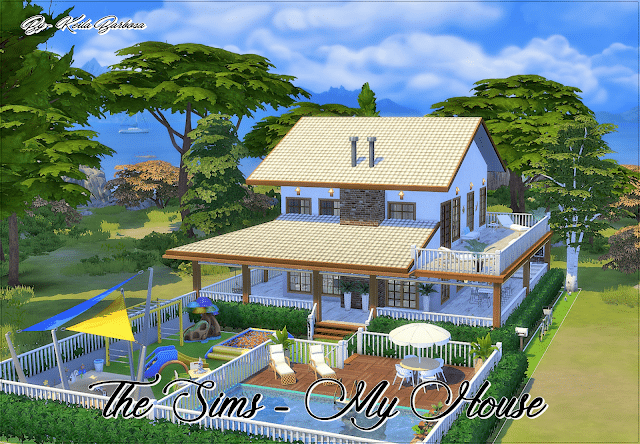 Imagem da cada "My House -The Sims 4", uma das 10 melhores ideias de casas para The Sims 4. (Divulga&ccedil;&atilde;o / Internet)