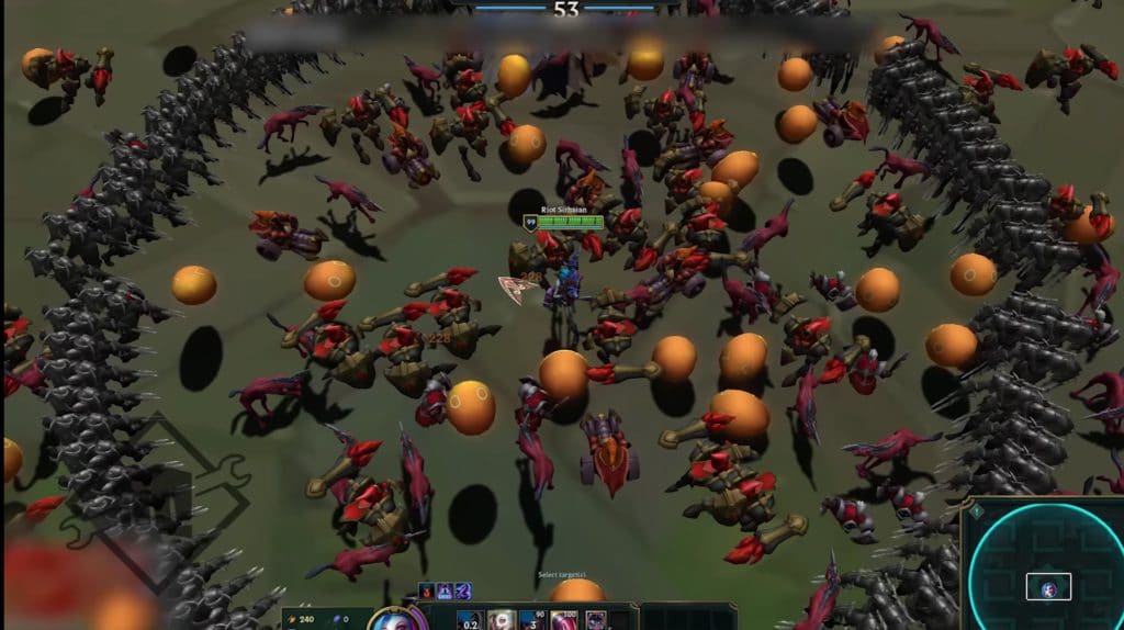 Primeira imagem do modo PvE Bullet Heaven de League of Legends
