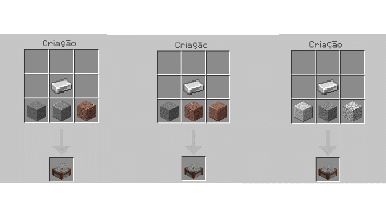 Foto tema: Como fazer cortador de pedra Minecraft. (Divulga&ccedil;&atilde;o / Internet)