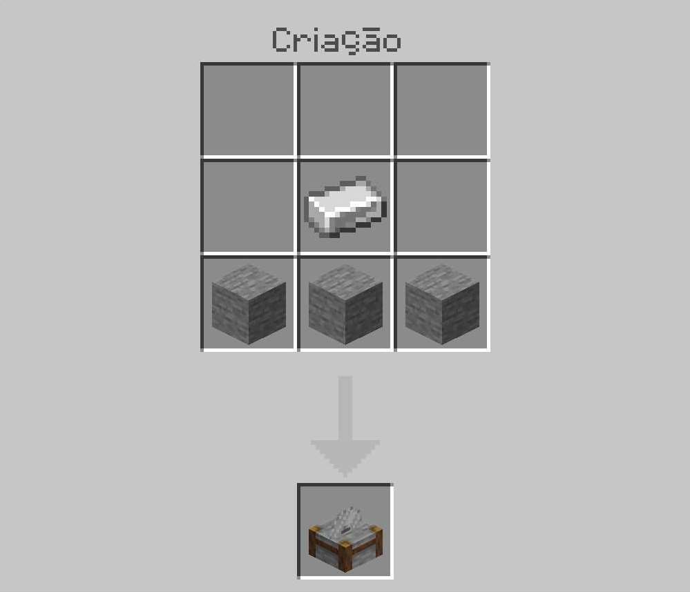 Foto tema: Como fazer cortador de pedra Minecraft. (Divulga&ccedil;&atilde;o / Internet)