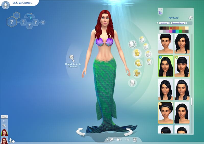 Foto tema: Saiba como virar sereia no The Sims 4. (Divulga&ccedil;&atilde;o / Internet)