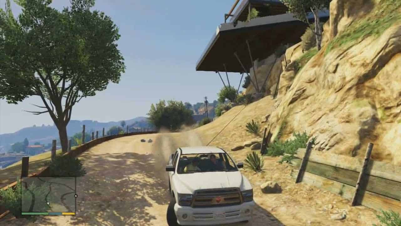 Michael do GTA 5 e Franklin derrubando uma propriedade de $200.000.000.