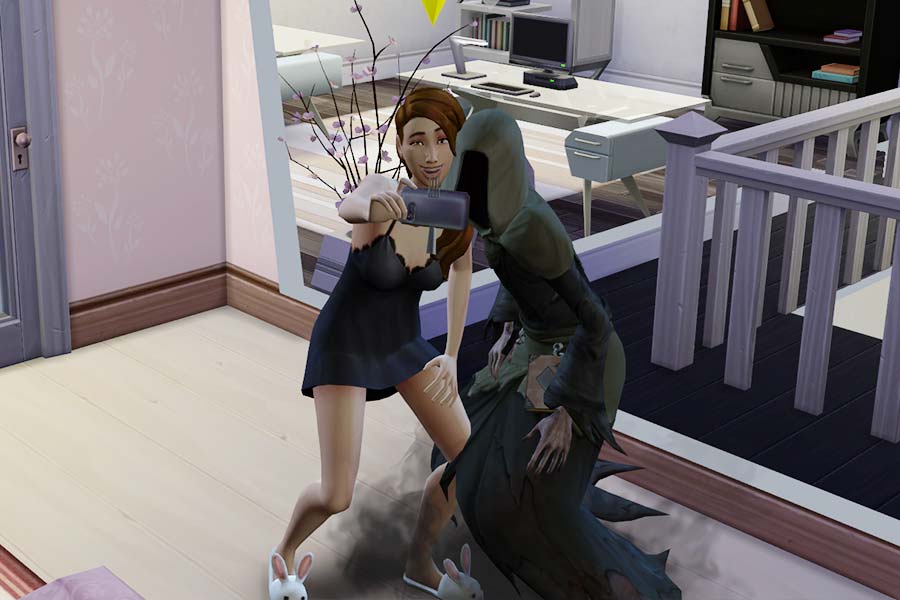 Foto tema: curiosidades sobre the sims 4, "&Eacute; poss&iacute;vel namorar com a Dona Morte?" (Divulga&ccedil;&atilde;o / Internet)