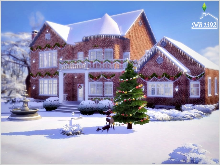 Imagem da cada "Warm House", uma das 10 melhores ideias de casas para The Sims 4. (Divulga&ccedil;&atilde;o / Internet)