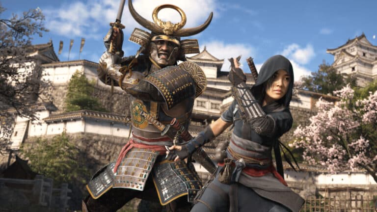 Imagem dos protagonistas de Assassin's Creed Shadows