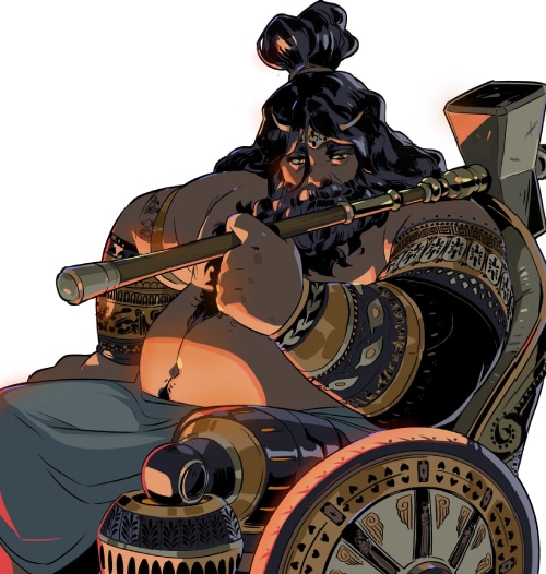 Imagem de Hefesto em Hades 2