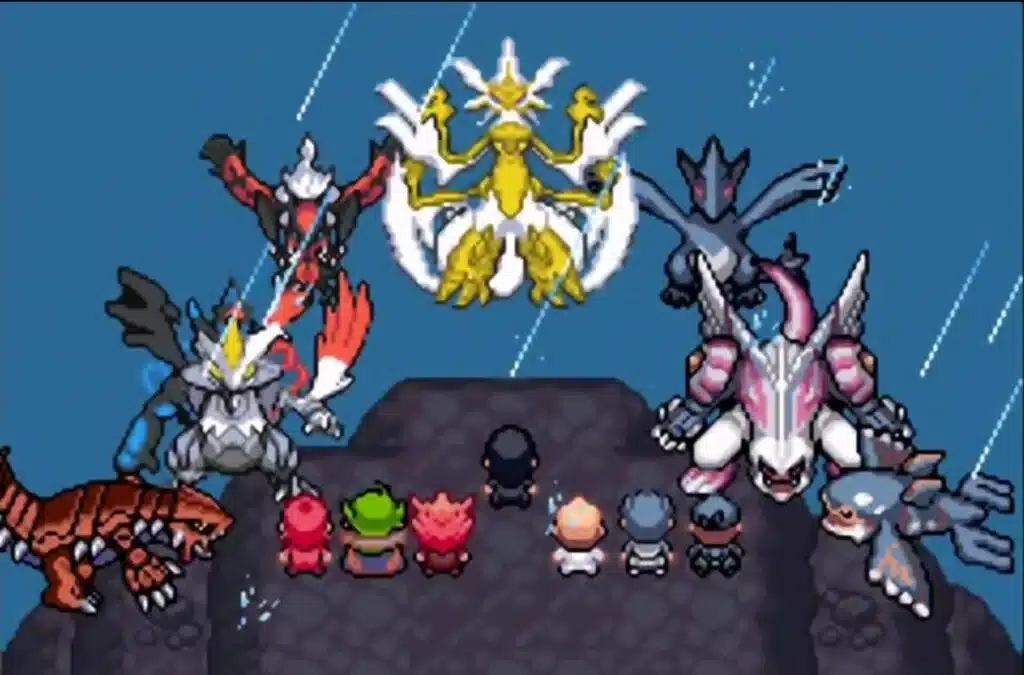 Imagem da gameplay de Pok&eacute;mon Hyper Emerald.