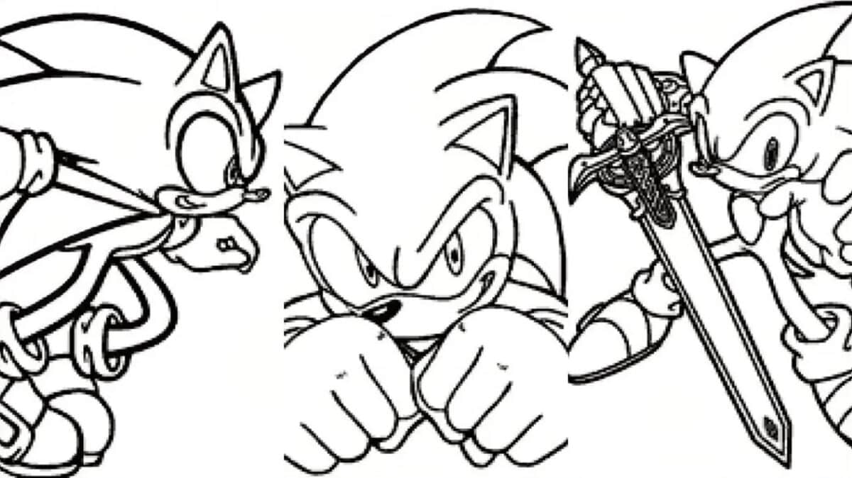 Mais de 50 Desenhos do Sonic para colorir