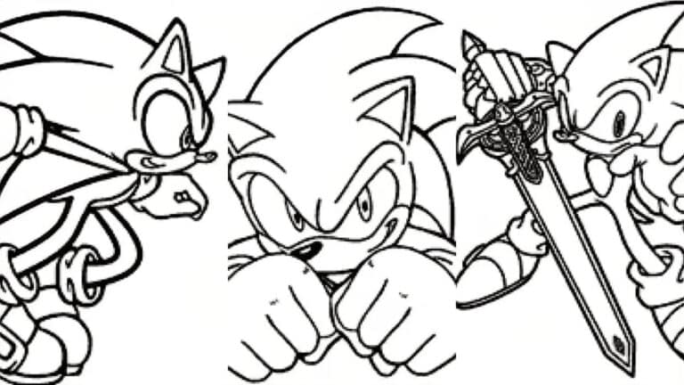 Mais de 50 Desenhos do Sonic para colorir