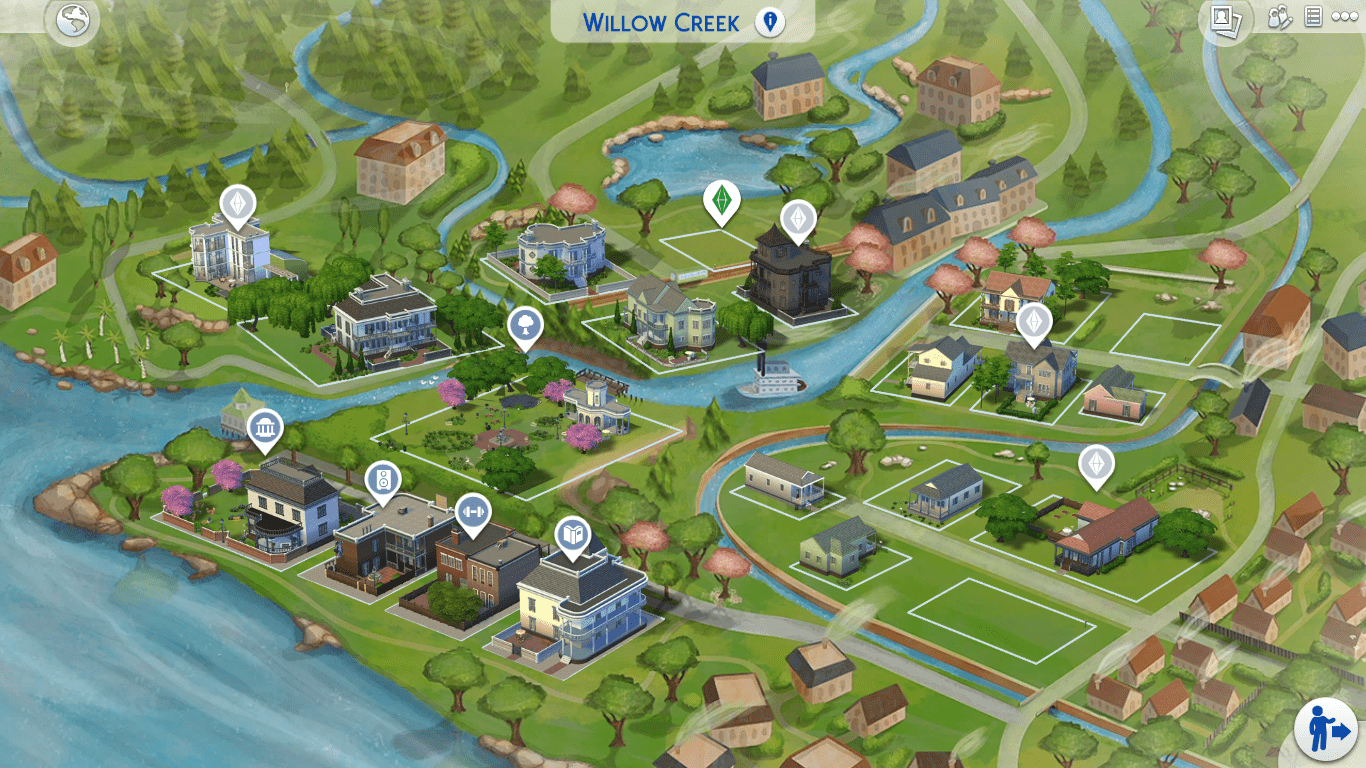 Diversas casas e terrenos est&atilde;o dispon&iacute;veis para seus Sims comprarem e se mudarem em The Sims 4.