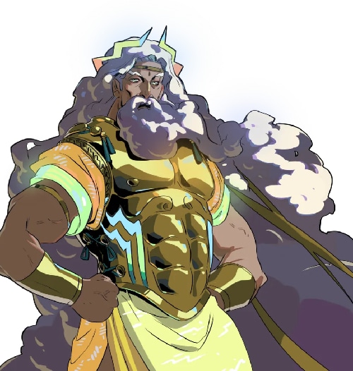 Imagem de Zeus em Hades 2