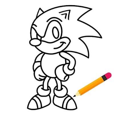 Mais de 50 Desenhos do Sonic para colorir
