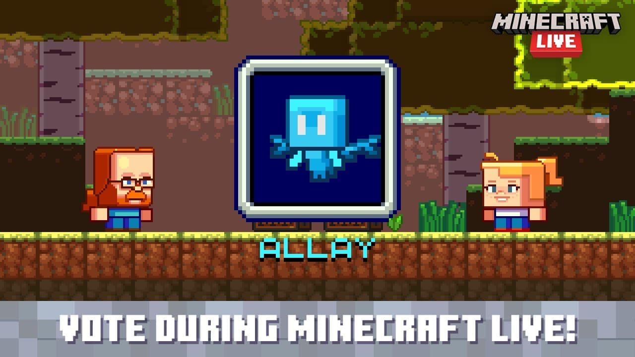 O grande vencedor da Mob Vote de 2022 do Minecraft foi o Allay.
