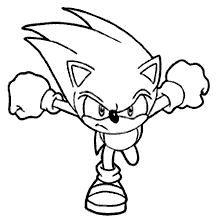 Desenhos do Sonic para colorir
