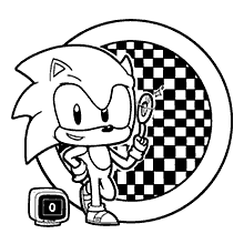 Desenhos do Sonic para colorir
