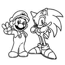 Desenhos do Sonic para colorir