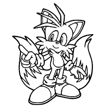 Desenhos do Sonic para colorir