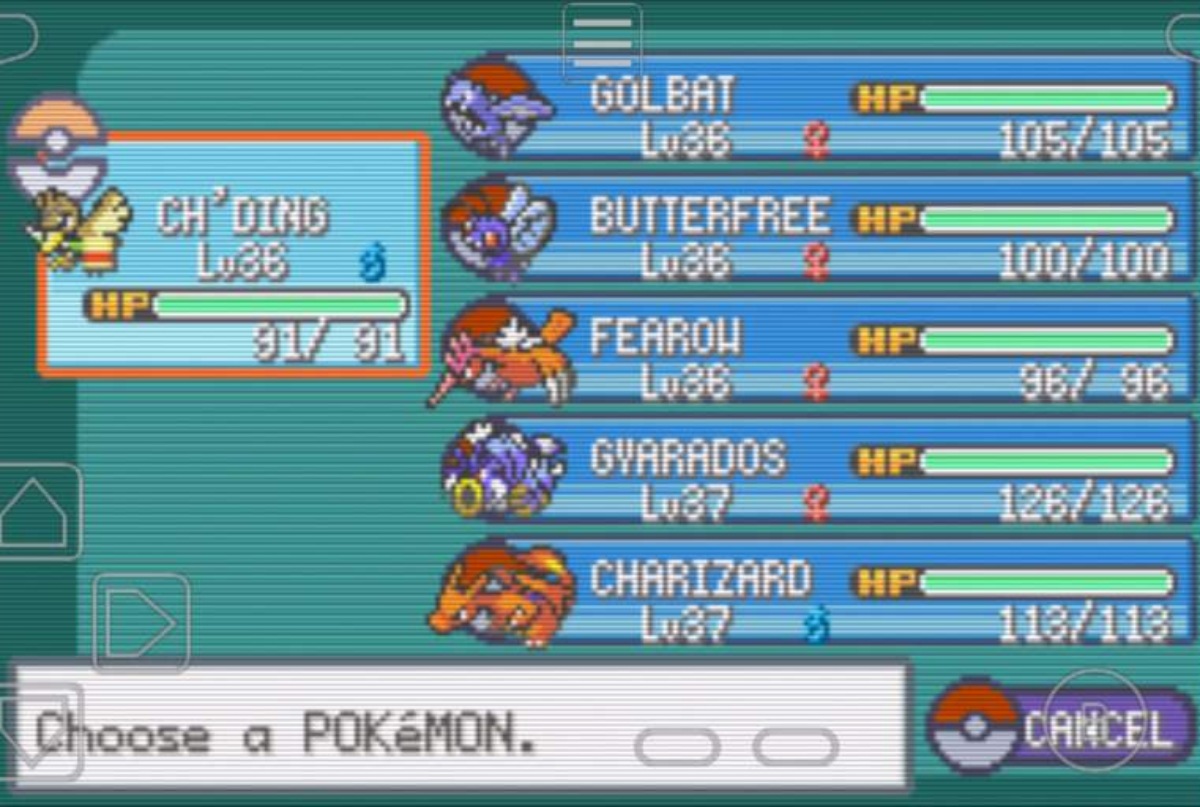 Deixe seus Pok&eacute;mon do jeito que voc&ecirc; quiser em Pok&eacute;mon Big Blue, alterando seus g&ecirc;neros, n&iacute;veis e atributos. Lista completa de Pokemon Big Blue Cheats.