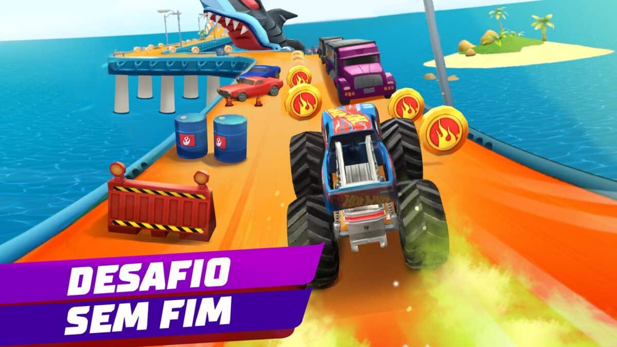 Hot Wheels Unlimited apresenta pistas imensas e cheias de obst&aacute;culas, como a ic&ocirc;nica franquia de carros.