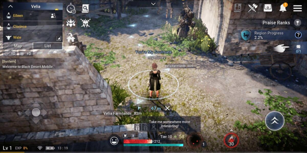 Black Desert &eacute; um popular MMORPG e recomendado altamente para jogar com amigos no celular.