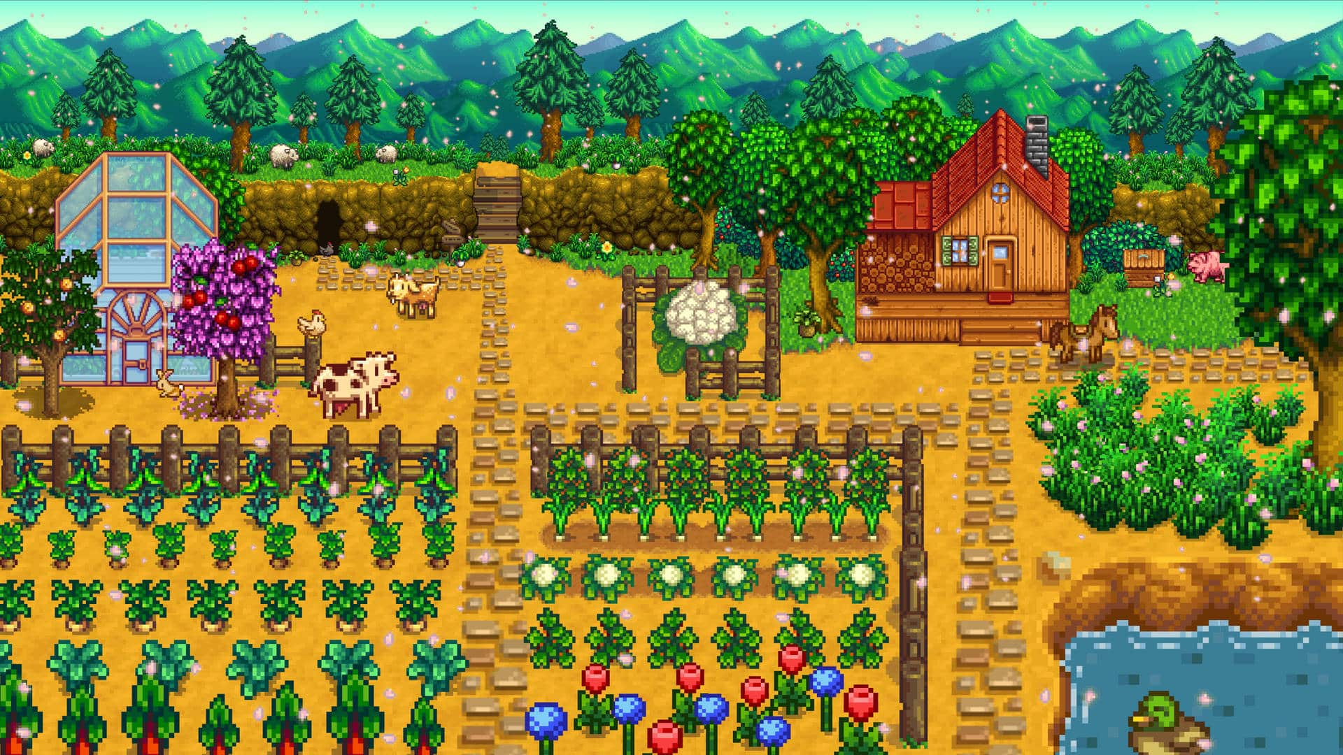 Stardew Valley conquistou o mundo com seu sistema de jogo de fazendinha.