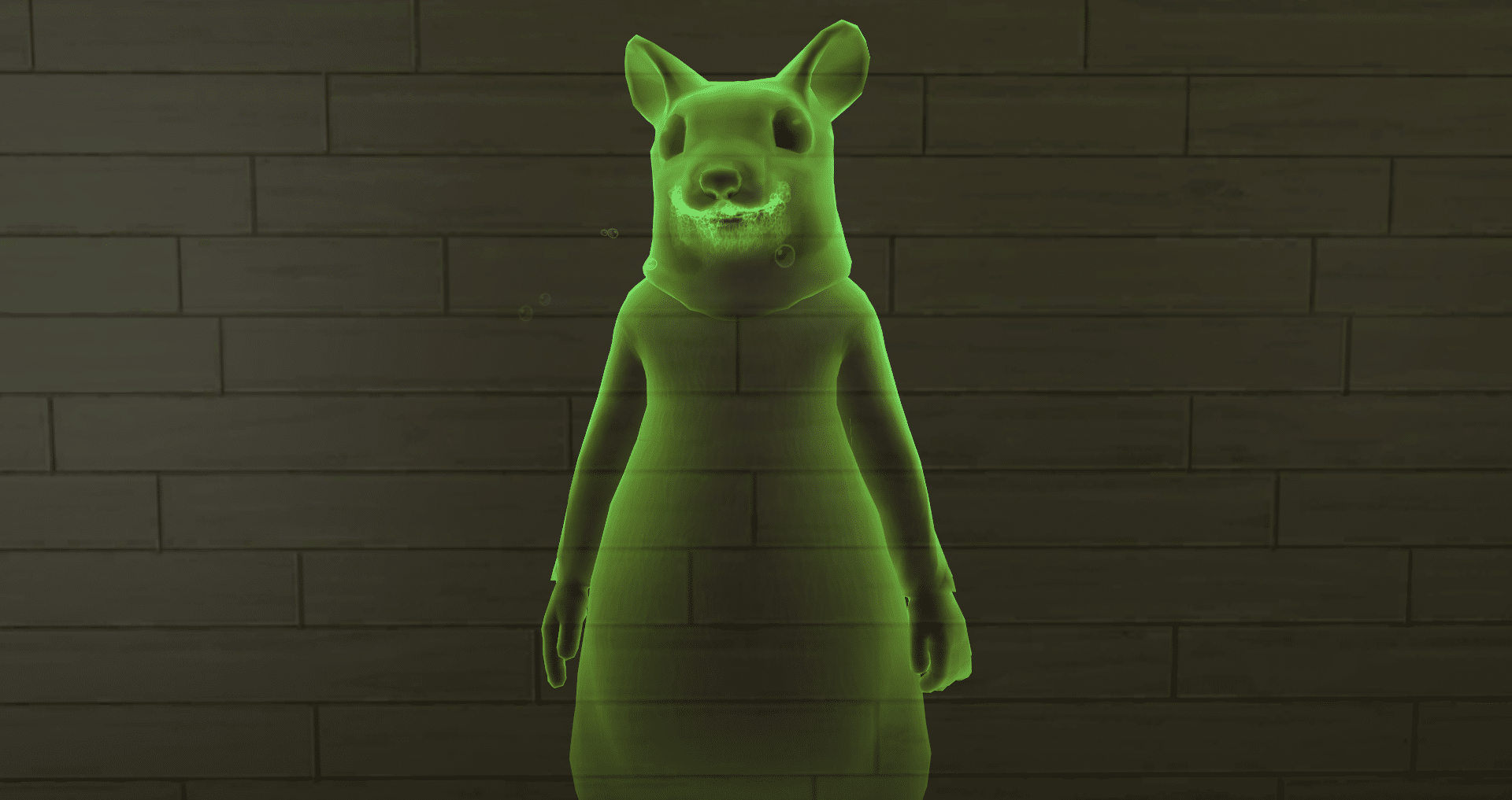 Imagem de um Sim Fantasma que morreu para Febre de Roedor no The Sims 4.