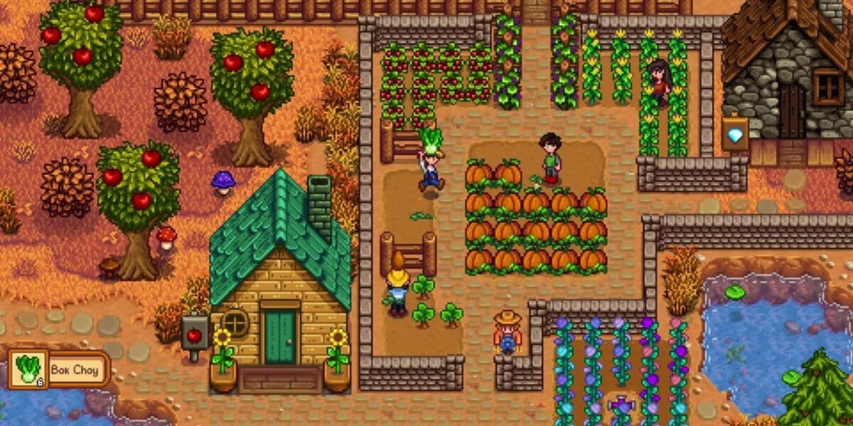 Cuide de sua fazendinhas enquanto seus amigos cuidam da deles, ou juntem-se para criarem a melhor fazenda da regi&atilde;o em Stardew Valley.