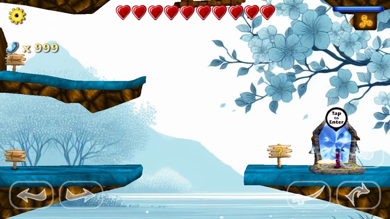 Swordigo &eacute; um cl&aacute;ssico jogo de plataformas RPG com gr&aacute;ficos 2D para Android.